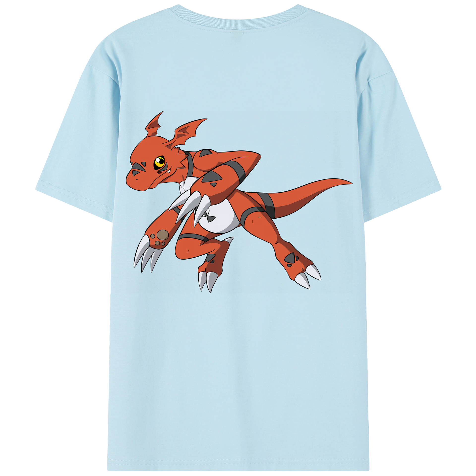 （画像用） Digimon デジタルモンスター/デジモン 綿100％半袖Tシャツ（背面プリント）